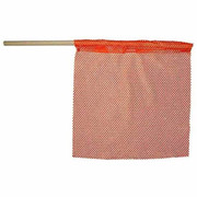 18 X 18 Inch Heavy Duty Fluorescent Orange Safety Flag With Wood Dowel 18 X 18 Inch Heavy Duty Fluorescent Orange Safety Flag With Wood Dowel