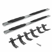 BRONCO YEAR 2021 GO RHINO STAINLESS 1000 SERIES CAB LENGTH CAB STEPS BRACKETS W 5 INCH STEP PADS