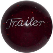 2.125 Inch Red Glitter Engraved Trailer Brake Knob For Threaded Dash Air Brake Valve Replacement