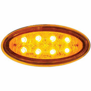 8 LED Fender Parking Turn Signal Light - Amber LED Amber Lens For Peterbilt 386 387 Replacement