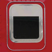Roadworks 6 Inch Stainless Steel Chop Top Window Panels For Sleeper Door