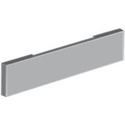 22In Chrome Plated Texas Blind Mount Boxed End Bumper 10 Gauge Blank W Black Steel Mounting Plates Replacement