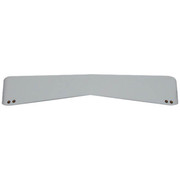 14 To 10 Inch Aluminum Reverse Bowtie Visor For Peterbilt 386 2014-2014 Replacement