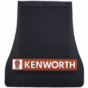 T800 YEAR 1998 FRONT TAPERED RUBBER MUD FLAP W/ KENWORTH LOGO 13 18X20IN
