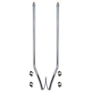 8100 YEAR 1993 STAINLESS STEEL BUMPER GUIDES OFF SET 42IN W/ AMBER LEDS PAIR