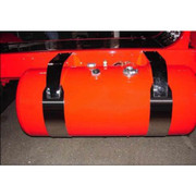 PETERBILT 379 YEAR 2006 6IN WIDE SS TANK FUEL TANK STRAPS STRAIGHT STYLE FOR 26IN PETERBILT TANK