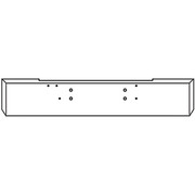 KENWORTH K100C CABOVER YEAR 1982 22IN CHROME BOXED END BUMPER 10 GAUGE W/ BOLT HOLES Replacement