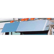 KENWORTH T600 YEAR 2004 12IN STAINLESS STEEL BLIND MOUNT DROP VISOR W/ FLAT WINDSHIELDS Replacement