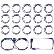 PETERBILT 587 YEAR 2014 DASH KIT BREAKDOWN GAUGE COVERS