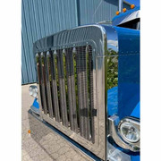 PETERBILT 389 YEAR 2009 STAINLESS STEEL GRILLE SURROUND KIT W/ RECTANGULAR GRILLE CUTOUTS