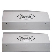 PETERBILT 379 YEAR 1995 STAINLESS STEEL FENDER SHIELDS W/ PETERBILT LOGO