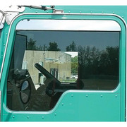 KENWORTH T800 CURVED GLASS YEAR 2012 3IN STAINLESS STEEL CHOP TOP DOOR WINDOW PANELS