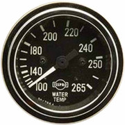 375 YEAR 1989 2IN CHROME MECHANICAL WATER TEMPERATURE GAUGE W 96IN LEAD 100 265 DEGREE F
