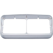 T800 YEAR 2015 CHROME DUAL RECTANGULAR HEADLIGHT BEZEL W/ VISOR