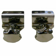 KENWORTH W900B YEAR 1992 STAINLESS STEEL TOOL AND BATTERY BOX LATCH DELETE KIT W KNOBS