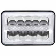 KODIAK YEAR 2003 4X6IN RECT. HIGH POWER LED HEADLIGHT WSUPER BRIGHT LED DUAL FUCT. LIGHT 6 WHITE LED LIGHTBAR