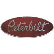 PETERBILT 387 YEAR 2003 8IN PETERBILT HOOD LOGO NAME PLATE EMBLEM