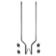 HX620 YEAR 2018 STAINLESS STEEL 51IN BUMPER GUIDES W/ AMBER LED LIGHTS OFFSET BEND