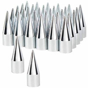 CHEVROLET / CHEVY / CHEVY SILVERADO 3500 YEAR 2009 CHROME SPIKE HUBCAP PUSH ON NUT COVERS BOX OF 32 Replacement