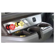 T680 YEAR 2016 STAINLESS STEEL TRIM PARKING BRAKE AND 12V OUTLET ON DASH