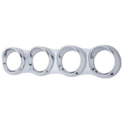 PETERBILT 335 YEAR 2008 CHROME 4 GAUGE CLUSTER BEZEL