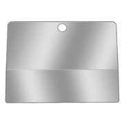 T800 CURVED GLASS YEAR 1997 STAINLESS STEEL GLOVE BOX COVER WOUT CUTOUT FOR LOGO
