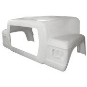 FORD LT YEAR 1996 FIBERGLASS HOOD SHELL W/ SQUARE HEADLIGHT HOLES 50IN CENTERLINE Replacement