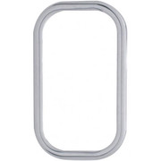 FREIGHTLINER FL120 CLASSIC YEAR 2001 STAINLESS CURVED VIEW WINDOW TRIM PASSENGER SIDE