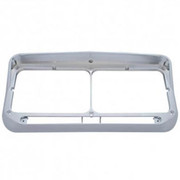 T800 CURVED GLASS YEAR 2010 CHROME RECTANGULAR DUAL HEADLIGHT BEZEL W/ VISOR LED CUTOUT