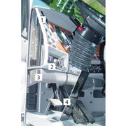 KENWORTH W900L AEROCAB YEAR 2002 STAINLESS STEEL STEERING COLUMN COVER