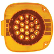 CENTURY 120 YEAR 2008 22 DIODE AMBER LED PARKING TURN CLEARANCE MARKER SIGNAL LIGHT W/ REFLECTOR