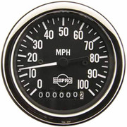 WIA YEAR 1992 3 .375IN ELECTRIC SPEEDOMETER GUAGE 0-100 MPH PROGRAMABLE W/ ODOMETER