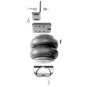 567 SFA YEAR 2018 FRONT AXLE AIR RIDE KIT W ROUND U BOLTS OFFSET BRACKETS