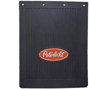 Peterbilt 24x30 Black Rubber Logo Mud Flap Replacement