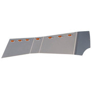 VOLVO VT880 YEAR 2008 STAINLESS STEEL MONSTER DROP BOWTIE VISOR W/ BLIND MOUNT AND SEVEN M1 LED LIGHTS