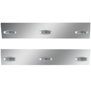 9900I 124 BBC YEAR 2020 25.75 IN 430 S.S. Angle-Under Cab Panels With 8 Crew AmberClear LEDs Replacement