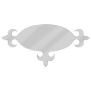 388 YEAR 2008 STAINLESS STEEL OVAL W 3 SPADES HOOD EMBLEM ACCENT