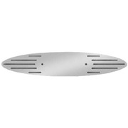 389 YEAR 2012 STAINLESS STEEL ELLIPSE W CUTOUTS HOOD EMBLEM ACCENT