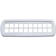 387 YEAR 2004 CHROME PLASTIC CENTER DASH WARNING LIGHT TRIM