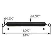 359 YEAR 1967 12.5 X 1.5 INCH HOOD SPRING - BLACK