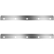 365 YEAR 2016 60 INCH STAINLESS STEEL FUEL TANK FAIRINGS W 10 P1 LIGHT HOLES