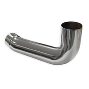 KENWORTH T800 CURVED GLASS YEAR 1998 5 INCH OD ID CHROME EXHAUST ELBOW - PASSENGER SIDE