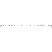 Chrome Plated Steel Spoiler For Peterbilt 377 SBA 119BBC