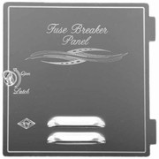 PETERBILT 379 YEAR 2000 STAINLESS STEEL PANEL DOOR FUSE BREAKER PANEL