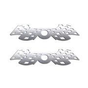 359 YEAR 1975 STAINLESS STEEL CHECKERED KEY HOLE GUARDS