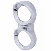 335 YEAR 2000 CHROME 2 GAUGE VERTICAL CLUSTER COVER WITH VISOR