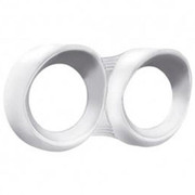 PETERBILT 352 YEAR 1975 CHROME 2 GAUGE HORIZONTAL CLUSTER COVER WITH VISOR