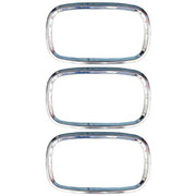 PETERBILT 389 YEAR 2022 CHROME VENT TRIM KIT DRIVER PASSENGER CENTER