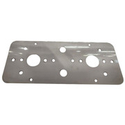 PETERBILT 378 YEAR 1998 SS DOME LIGHT BRACKET WITH 2 WATERMELON LIGHT AND TOGGLE SWITCH CUTOUTS Replacement