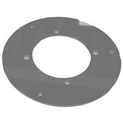 PETERBILT 378 YEAR 2001 STAINLESS STEEL DOME LIGHT BRACKET WITH 1 WATERMELON STYLE LIGHT HOLE